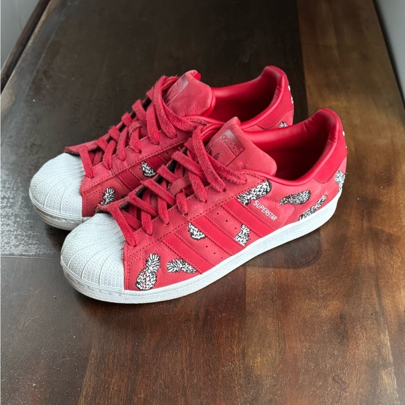 Adidas x Farm Co Red Pineapple Suede Superstar - Picture 3 of 9